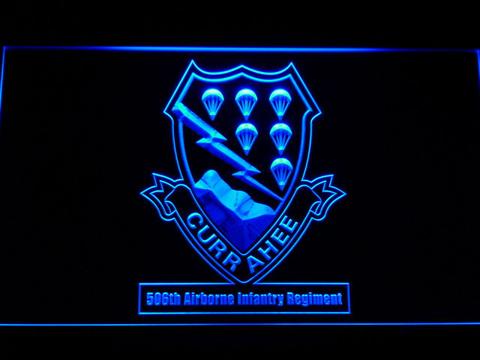 US Army 506th Airborne Infantry Regiment LED Neon Sign